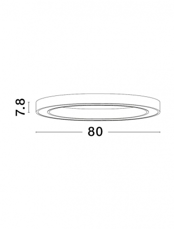 9558640 Plafoniera Nova Luce STING LED 50W 2968lm 3000K Aluminium & Acrylic Sandy Black Dimabil Triac IP20 [2]