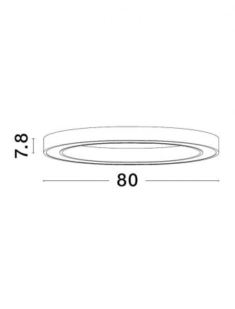 9558650 Plafoniera Nova Luce STING LED 50W 2968lm 3000K Aluminium & Acrylic Brass Gold Dimabil Triac IP20 [3]
