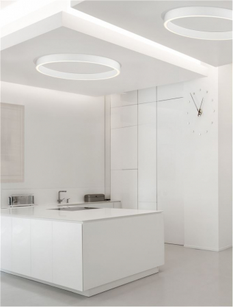 9558660 Plafoniera Nova Luce STING LED 60W 3389lm 3000K Aluminium & Acrylic Sandy White Dimabil Triac IP20 [1]