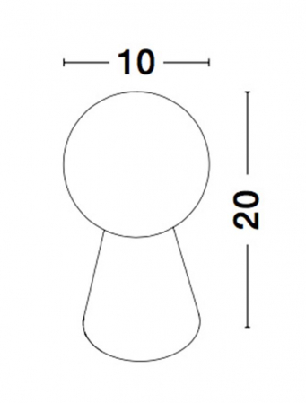 9577010 Veioza Nova Luce ZERO G9 1x5W   Concrete & Opal Glass Gray  IP20 [7]