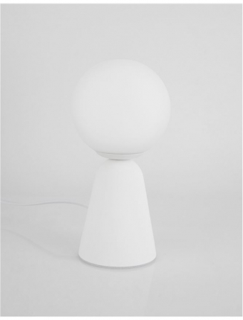 9577011 Veioza Nova Luce ZERO G9 1x5W   Gypsum & Opal Glass White  IP20 [2]