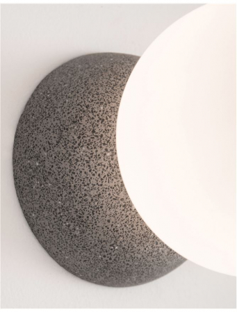 9577012 Aplica Nova Luce ZERO G9 1x5W   Concrete & Opal Glass Gray  IP20 [4]