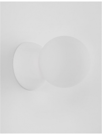 9577013 Aplica Nova Luce ZERO G9 1x5W   Gypsum & Opal Glass White  IP20 [3]