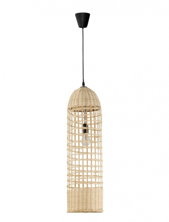 ILUMINAT - 9585081 Pendul Nova Luce MIA E27 1x12W   Ratan Natural  IP20
