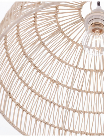 Pendul Nova Luce MELODY E27 1x12W   Natural Rattan Black Fabric Wire & Base  IP20 [2]