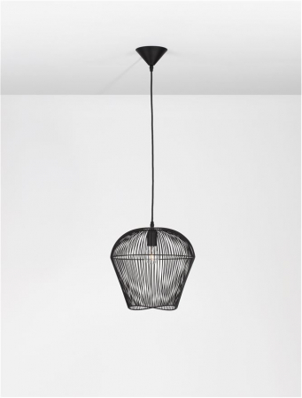 9586512 Pendul Nova Luce BREDO E27 1x12W   Aluminium Black  IP20 [3]