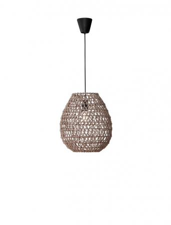 Moderne - 9587131 Pendul Nova Luce GRIFFIN E27 1x12W   Paper Ratan Mocca  IP20