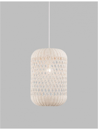 9587162 Pendul Nova Luce AURORA E27 1x12W   Ratan Ivory  IP20 [1]