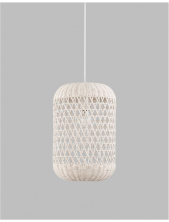 9587162 Pendul Nova Luce AURORA E27 1x12W   Ratan Ivory  IP20 [2]
