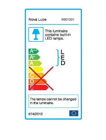 9601001 Pendul Nova Luce GIONO LED 3W 180lm 3000K IP20 Aluminiu/Acril Sandy Black [5]
