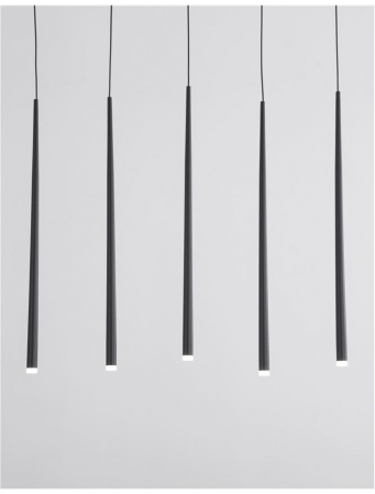 9601007 Suspensie Nova Luce GIONO LED 21W 1280lm 3000K IP20 Aluminiu/Acril Sandy Black [3]