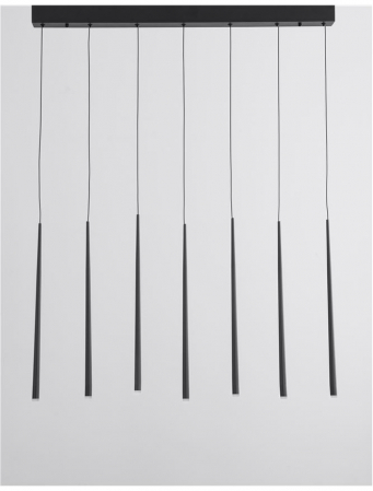 9601007 Suspensie Nova Luce GIONO LED 21W 1280lm 3000K IP20 Aluminiu/Acril Sandy Black [2]