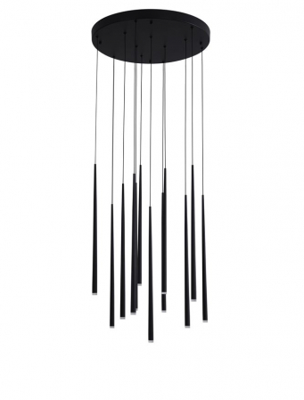 Moderne - 9601012 Suspensie Nova Luce GIONO LED 36W 2280lm 3000K IP20 Aluminiu/Acril Sandy Black