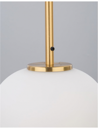 9624066 Pendul Nova Luce LATO E14 1X5W IP20 Glass/Metal Antique Brass Black Fabric Wire [2]