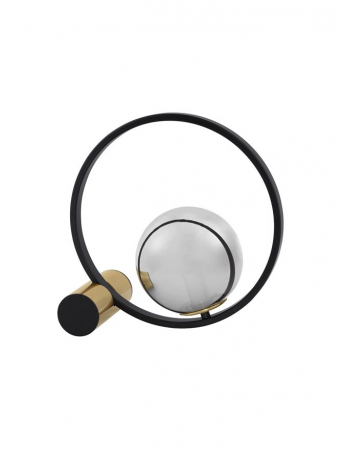 ILUMINAT INTERIOR - 9624095 Veioza Nova Luce NESO E14 1X5W   Aluminium Smoke Glass Gold  IP20