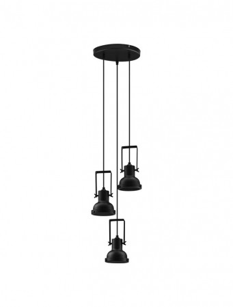 Lustre - 9624101 Lustra Nova Luce RUVI E14 3x5W   Metal Matt Black  IP20