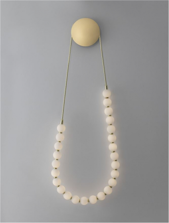 9695204 Aplica Nova Luce PERLA LED 56W 4734lm 3000K Metal & Opal Glass Gold Dimabil Triac IP20 [3]