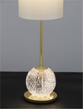 9695210 Veioza Nova Luce BRILLE LED 13W 685lm 3200K Aluminium & Acrylic Gold Nedimabil IP20 [7]