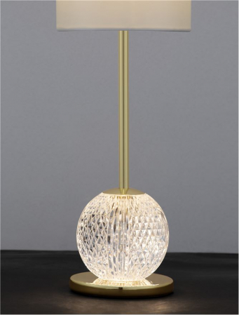 9695210 Veioza Nova Luce BRILLE LED 13W 685lm 3200K Aluminium & Acrylic Gold Nedimabil IP20 [6]