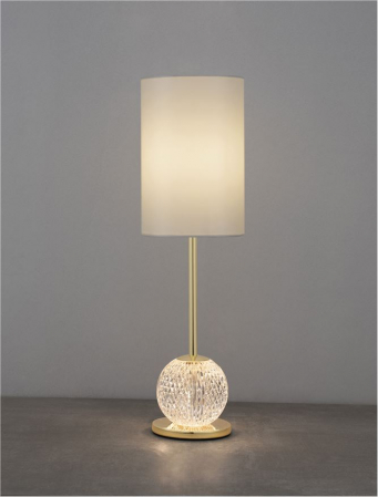 9695210 Veioza Nova Luce BRILLE LED 13W 685lm 3200K Aluminium & Acrylic Gold Nedimabil IP20 [4]