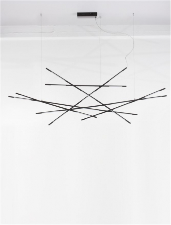 9695216 Lustra Nova Luce RACCIO LED 109W 6868lm 3000K Metal & Acrylic  Black Dimabil Triac IP20 [2]