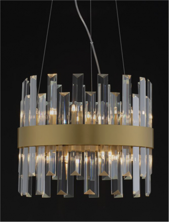 9695219 Lustra Nova Luce CROWN G9 5x5W   Metal Clear Crystal Satin Gold  IP20 [4]