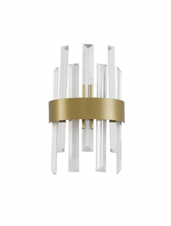 Moderne - 9695220 Aplica Nova Luce CROWN G9 1x5W   Metal Clear Crystal Satin Gold  IP20
