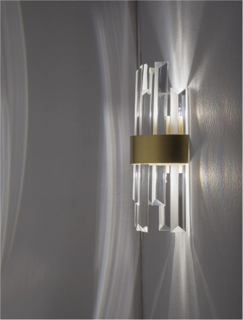 9695220 Aplica Nova Luce CROWN G9 1x5W   Metal Clear Crystal Satin Gold  IP20 [5]