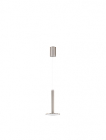 ILUMINAT INTERIOR - 9695227 Pendul Nova Luce PALENCIA LED 10W 517lm 3000K Metal Satin Nickel Nedimabil IP20