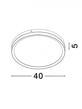 9695236 Plafoniera Nova Luce CANTRIA LED 31W 1916lm 3000K Metal & Acrylic  Black Brass Gold Nedimabil IP20 [2]
