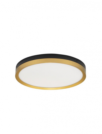 Moderne - 9695236 Plafoniera Nova Luce CANTRIA LED 31W 1916lm 3000K Metal & Acrylic  Black Brass Gold Nedimabil IP20