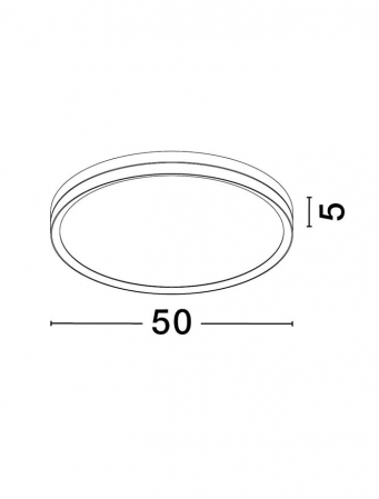 9695237 Plafoniera Nova Luce CANTRIA LED 38W 2198lm 3000K Metal & Acrylic  Black Brass Gold Nedimabil IP20 [4]
