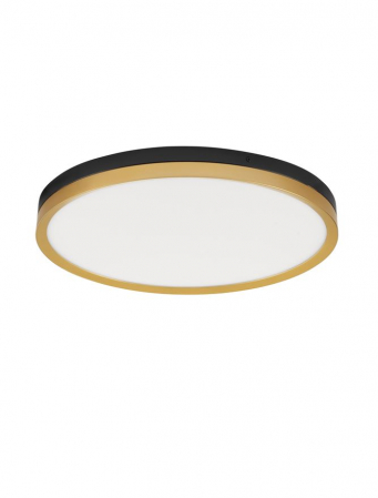 Moderne - 9695237 Plafoniera Nova Luce CANTRIA LED 38W 2198lm 3000K Metal & Acrylic  Black Brass Gold Nedimabil IP20
