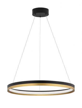 9695238 Lustra Nova Luce CANTRIA LED 33W 4580lm 3000K Metal & Acrylic  Black Brass Gold Dimabil Triac IP20