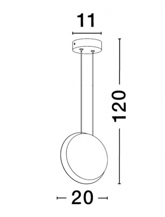 9695248 Pendul Nova Luce SHELL LED 7W 99lm 3000K Aluminium Sandy Black & Gold Nedimabil IP20 [3]