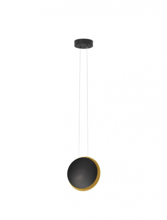 Moderne - 9695248 Pendul Nova Luce SHELL LED 7W 99lm 3000K Aluminium Sandy Black & Gold Nedimabil IP20