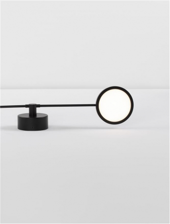 9695250 Aplica Nova Luce SCOPE LED 19W 2494lm 3000K Metal & Acrylic  Black Nedimabil IP20 [2]