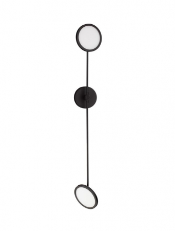 9695250 Aplica Nova Luce SCOPE LED 19W 2494lm 3000K Metal & Acrylic  Black Nedimabil IP20
