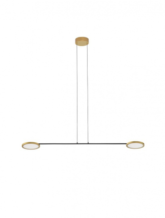 Lustre - 9695253 Lustra Nova Luce SCOPE LED 19W 2494lm 3000K Metal & Acrylic  Black & Gold Dimabil Triac IP20