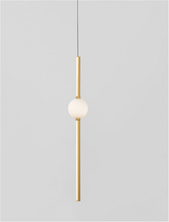 9695256 Pendul Nova Luce ACROBAT LED 19W 1131lm 3000K Aluminium & Opal Glass Black & Gold Nedimabil IP20 [2]