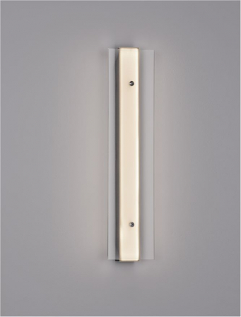 9695265 Aplica Nova Luce PAULINE LED 15W 1187lm 3000K Aluminium & Clear Glass Silver Nedimabil IP20 [1]