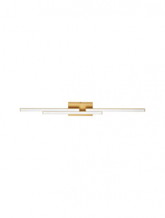 9695266 Aplica baie Nova Luce CHART LED 31W 2077lm 3000K Aluminium & Acrylic Gold Nedimabil IP44