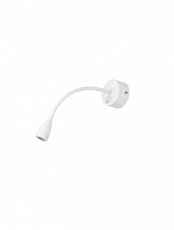 Moderne - 9701611 Aplica Nova Luce FLEX LED 3W 190lm 3000K Aluminium Sandy White Nedimabil IP20