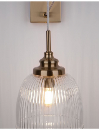 9738200 Aplica Nova Luce MOND E14 1X5W   Metal Satin Gold  IP20 [4]