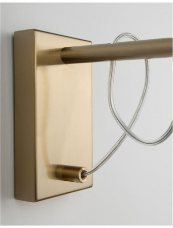 9738200 Aplica Nova Luce MOND E14 1X5W   Metal Satin Gold  IP20 [5]