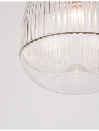 9738210 Suspensie Nova Luce MOND E14 1x5W lm  IP20 Metal & Clear Glass Satin Gold NOVALUCE [4]