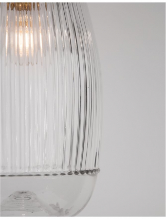 9738212 Suspensie Nova Luce MOND E14 1x5W lm  IP20 Metal & Clear Glass Satin Gold NOVALUCE [2]