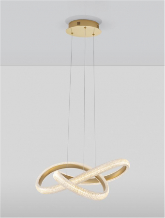 9748155 Lustra Nova Luce MEDORA LED 41W 3600lm 3000K Aluminium & Acrylic Brass Gold Dimabil Triac IP20 [5]