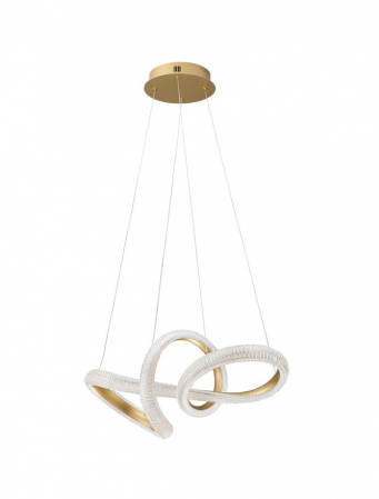 9748157 Lustra Nova Luce MEDORA LED 42W 3400lm 3000K Aluminium & Acrylic Brass Gold Dimabil Triac IP20 [2]
