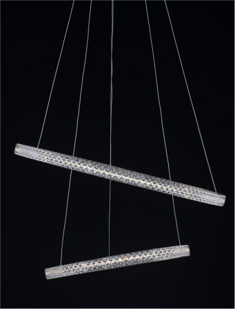 9748159 Lustra Nova Luce GINEVRA LED 54W 3350lm 3000K Aluminium & Acrylic Sandy Black Dimabil Triac IP20 [7]